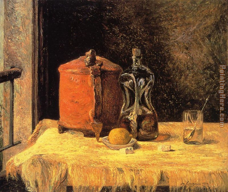 Paul Gauguin Still Life with Mig and Carafe